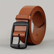 Men's Pin Buckle PU Microfiber Eyelet Belt Fashion Casual Belt