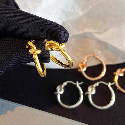 Geometric Knot Simple Bracelet Niche Ear Ring Female